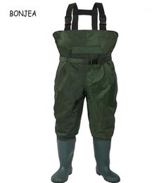 Others Apparel 100 Waterproof Fishing Waders For Fisherman Breathe ly Nylon PVC Chest Man1328p9976457
