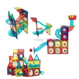 Decompression Toy Rainbow Window Track Magnetic Film Student Toy Infant Magnet Assembled Building Blocks Children 240413