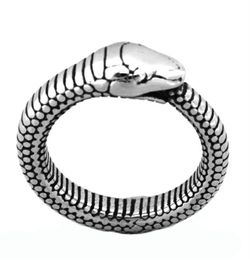 FANSSTEEL STAINLESS STEEL MENS Jewellery PUNK RING VINTAGE SERPENT RING ANIMAL BIKER RING GIFT FOR BROTHERS FSR20W18337u4158023