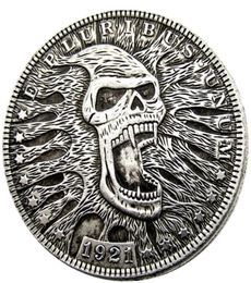 HB36 Hobo Morgan Dollar skull zombie skeleton Copy Coins Brass Craft Ornaments home decoration accessories8519307