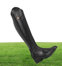 Riding High Boots Horse Knee Rider Leather Shoes Equestrian Long Bootcut Rider Wide Shaft Medieval Costume For Women 2011146394686