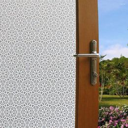 Window Stickers Privacy Film Non-Adhesive Glass Sticker Paper Static Cling Decorative Snowflake Pattern Flower Decal