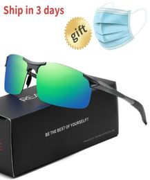 Sunglasses S Mens Outdoor Sports Male Mirror Coating Aluminium Polarised Sun Glasses For Men SemiRimless Subglasses 59334595535