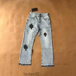 Mens Jeans Ch Pants Designer Make Old Washed Chrome Straight Trousers Heart Prints Women Men Long Style Heartss 4 Q07729J3