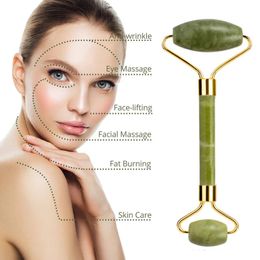 Jade Roller Gua Sha Massager For Face Eye Neck Natural Guasha Scraper Facial Lifting Beauty Anti-Aging Massage Tools