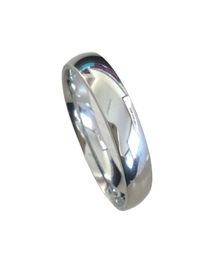 Classic male Real white Gold Color 6mm Titanium Steel Women Men Wedding silver Ring Top Quality Do not fade Lovers Wedding Jewelry8054809