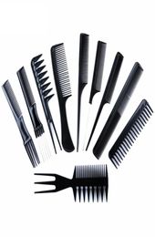 10pcsSet Professional Hair Brush Comb Salon Barber Antistatic Combs Hairbrush Hairdressing Care Styling Tools4247172