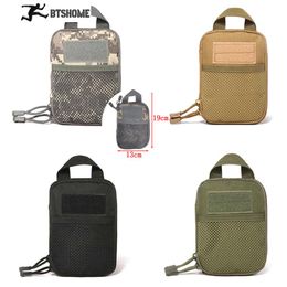 1PC Wear Resistant And Anti-scratch Outdoor Tactical Molle Medical First Aid Edc Pouch Phone Pocket Bag Organizer