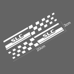 2PCS Car Side B Pillar Stickers For Mercedes Benz W124 W203 W204 A B C E S CLASS CLA CLS SL SLC SLK Auto Decor Tuning Accessory