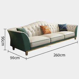 Minimalist Luxury Sofa Lounge Style Simple Leather Living Room Nordic Sofa Modern Master Designer Set Mubles Home Furniture