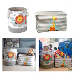 Laundry Bags Baby Basket Cute Giraffe Foldable Toy Storage Bucket Picnic Dirty Clothes Box Cartoon Animal Organiser B03E