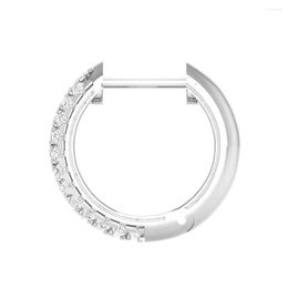 Hoop Huggie Earrings Luxury Round Brilliant Moissanite Diamond For Women 925 Sterling Sier Trending Jewelry Gift Girls Nw Drop Deliver Dhg9S