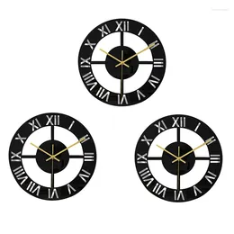 Wall Clocks 3X 11.8 Inch Roman Numer Acrylic Mirror Clock DIY Quartz Watch For Living Room Home Decor