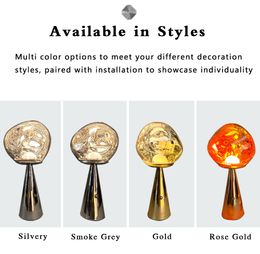 Industrial Retro Lava Table Lamp Touch Control USB Rechargeable Home Bar Cafe Resturant LED Decor Lava Light