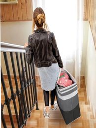 Laundry Bags Basket Portable Foldable Storage Bag Dirty Clothes Household Folding Organiser For Bathroom