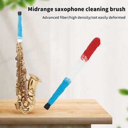 1Pc Saxophone Cleaning Brush Soft Maintain Tool Inner Cleaner Woodwind Instruments Accessories High Grade Fiber Brush