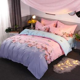 Bedding Sets 3/4pcs Fiber Duvet Cover Bed Sheet Pillow Soft And Comfortable Free Mail Multicolor Optional