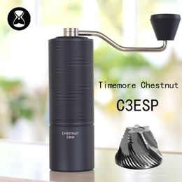 TIMEMORE Chestnut C3ESP C3S Manual Coffee Grinder All-metal Body S2C Burr Send Cleaning Brush 240411