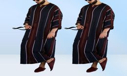 Ethnic Clothing 2022 Eid Ramadan Dress Muslim Fashion Clothes Man Caftan Loose Casual Abaya Men Modest Youth Robes Qamis Homme Isl4088888