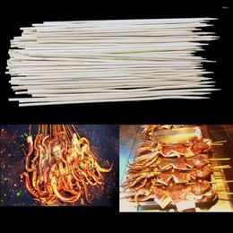 Tools 30cmx2.5mm 200pcs/lot Natural Wooden Bamboo BBQ Skewers Barbecue Shish Kabob Sticks Disposable Food Candy Stick