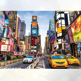 1000 Pieces Paper Puzzle Time Square Adults Jigsaw Adault Toys Modern Mini Puzzles Educational New york