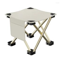 Camp Furniture Outdoor Portable Folding Stool Cam Collapsible Foot Hiking Beach Travel Picnic Fishing Seat Tools Tralight Drop Deliver Ot5T9