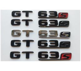 Chrome Black Letters Trunk Badges Emblems Emblem Badge Stikcer for Mercedes X290 Coupe AMG GT 63 S GT63S4682952