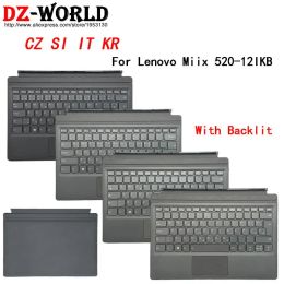 Keyboards CZ SI IT KR Portable Mini Base Folio Case Backlit Keyboard for Lenovo Miix 520 12IKB Tablet 5N20N88613 5N20N88589 5N20N88531