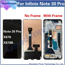 For Infinix Note 30 Pro X678 X678B LCD Display Touch Screen Digitizer Assembly Repair Parts Replacement