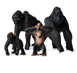 Simulation Little Gorilla Action Figures Lifelike Education Kids Wild Animal Model Toy Gift Cute Toys6747167