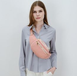 Women Waist Pack Large Capacity Corduroy Fanny Pack Street Style Chest Bag Fashion Shoulder Crossbody Bags Casual Waist Belt Bag