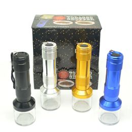 Torch Shaped Electric Smoke Grinder Crusher Herb Tobacco Spice Smoke Metal Grinders Mens Smoking Accessories ZZ