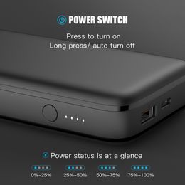 PD 60W Super Fast Charge Power Bank 20000 mAh Powerbank Portable Charger External Battery Pack for IPhone Samsung Xiaomi