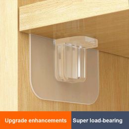 2/4/6PCS Book Shelves Wall Hangers Support Clips Clapboard Household Home Accessories Adhesive Shelf Wardrobe