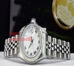 High Quality New arrive Luxury watches Wrist watch Ladies 18kt WG SS 26mm Silver JUBILEE Diamond 79174 Ladies Watch4161697