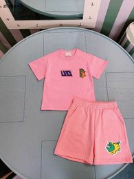 Luxury baby tracksuits Summer Short sleeved T-shirt suit kids designer clothes Size 100-160 CM high quality girls t shirt and shorts 24April