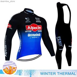 Cycling Jersey Sets Alpecin Cycling Mtb Ma Clothing Bycic Mens Pants Winter Jersey Thermal Fece Bib Blouse Jerseys Man Costume Bike Clothes L48