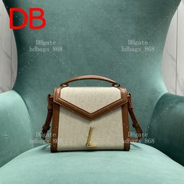 Crossbody -Tasche in Strick -Leinwand Leder Designer Handtasche Luxus Schulter -Rucksack Mode Bag 10A Mirror 1: 1 Qualität mit Kasten WY064D