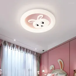 Ceiling Lights Lamps Modern Children's Bedroom Lamp LED Minimalist Cartoon Princess Room Little Girl