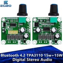 Bluetooth 4.2 TPA3110 15w+15W Digital Stereo Audio Power Amplifier Board Module 12V-24V car for USB Speaker,Portable Speaker