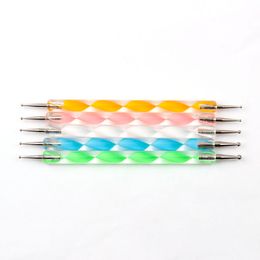 5Pcs/Set Mandala Nail Art Dotting Pen Nail Brush Kit Acrylic Handle DIY Flower Pattern Drawing Painting Brush Manicure Tools