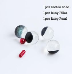 Smoking Accessories Set Including Dichro Beads Ruby Pillar And Pearls Suitfor Terp Slurper Quartz Banger Nails3769542