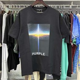 Tees Purple Brand Tshirts Summer Fashion Mens Womens Designers T Shirts Sleeve Tops Letter Cotton Short Sleeve High Quality Polos Clothes 863