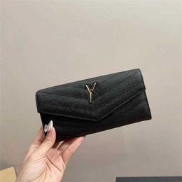 HOT y-letter high quality wallets designer wallet purse women luxury Flap Coin Purses Cardholder wallet designer woman mens purse 240315