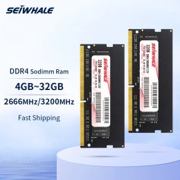 RAMs SEIWHALE Memoria Ram DDR4 8GB 4GB 16GB 2666MHz16GB 32GB 3200MHz sodimm notebook high performance laptop memory