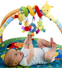 Baby Mobile Crib Music Toy Kid Crib Cot Pram Ringing Bed Bells Spiral Rattles Toys AN88 LJ2011135525217