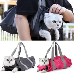 Cat Carriers Adjustable Pet Bag Pockets Good Ventilation Polyester Scratch Resistant Dogs Carrier For Outdoor