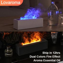 Humidifiers Lovaroma H3 200ml Highend Flame Humidifier Oil Aromather Usb Air Diffuser Ultrasonic Cool Misting Fogger Home Appliance Newest