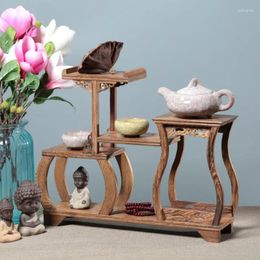Decorative Plates Chinese Classic Storage Shelves Hollow Design Room Decoration High Quality Solid Wood Stand For Flowers Variety Of Hanging