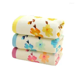 Towel 3pcs/lot Cotton Face Flower Floral Print Terry Home Hair Hand Bathroom Towels Soft Water Absorbent Facecloth 34 74cm